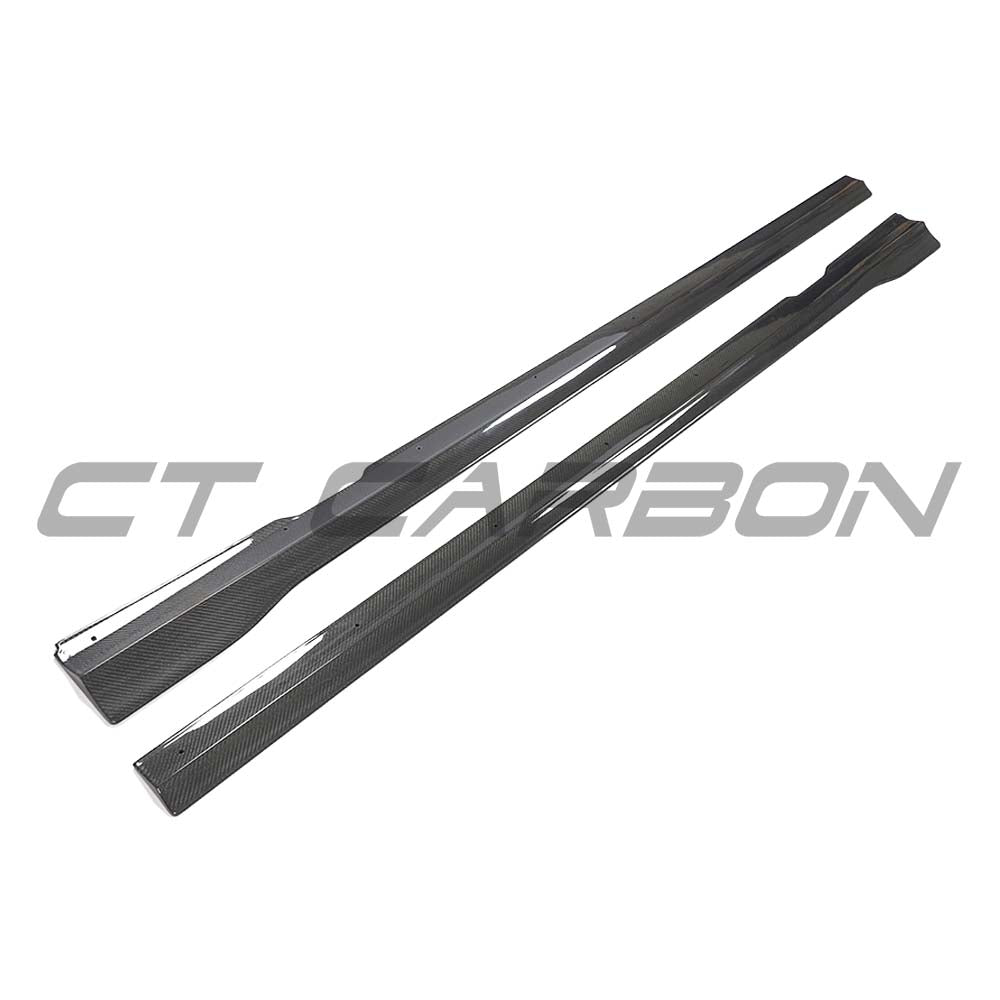 MERCEDES E-CLASS W213/S213 AMG (E43/E53/E63) 2016-2023 CARBON FIBRE SIDE SKIRTS