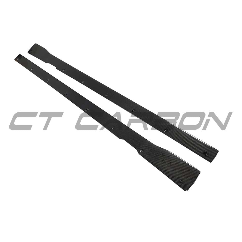 MERCEDES E-CLASS W213/S213 AMG (E43/E53/E63) 2016-2023 CARBON FIBRE SIDE SKIRTS