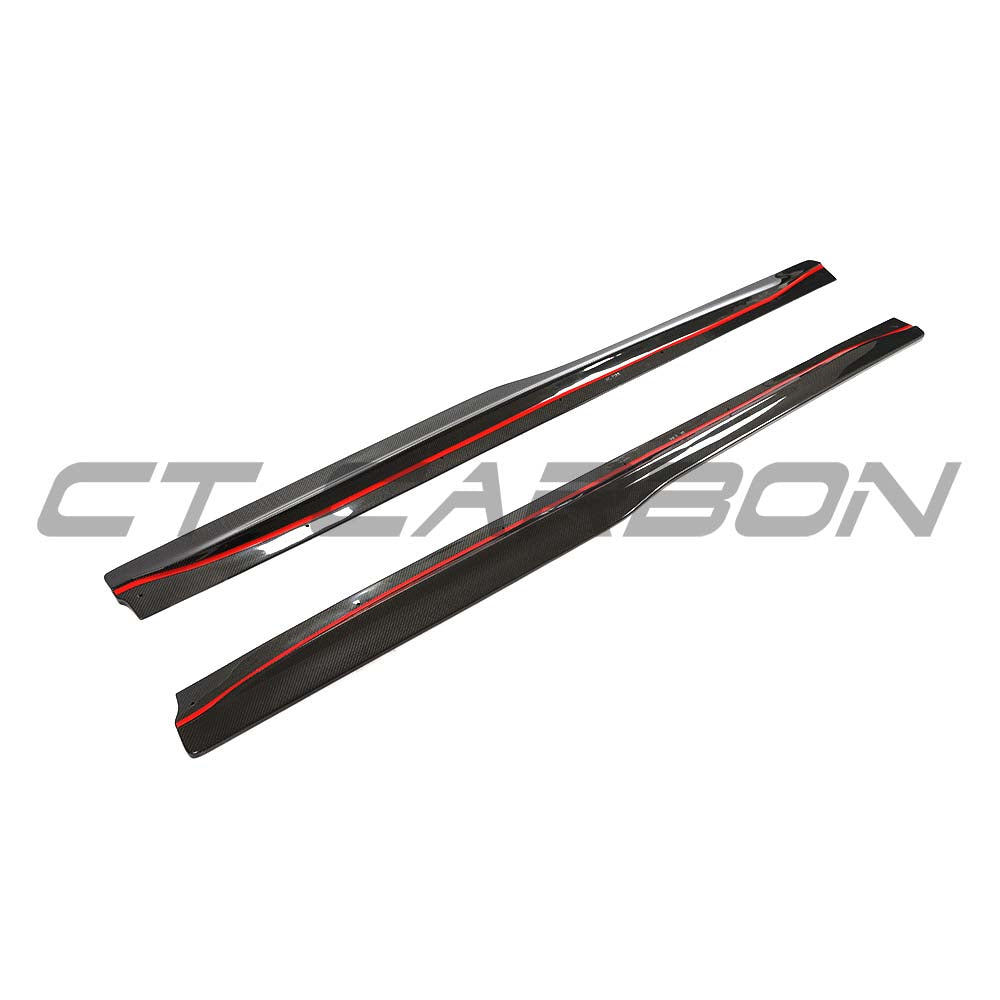 BMW F80 M3 2014-2020 CARBON FIBRE SIDE SKIRTS - V3