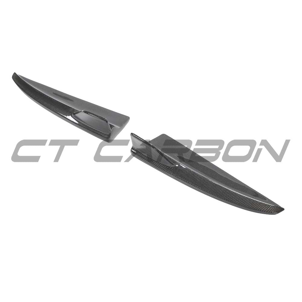 MERCEDES W205 C-CLASS & C63 2015-2018 CARBON FIBRE SPLITTER CORNERS