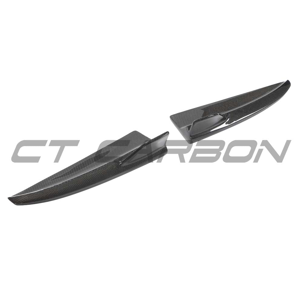MERCEDES W205 C-CLASS & C63 2015-2018 CARBON FIBRE SPLITTER CORNERS