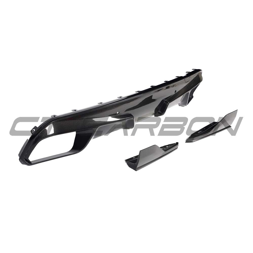 BMW F95 X5M PRE-LCI 2020-2023 CARBON FIBRE DIFFUSER WITH CORNERS