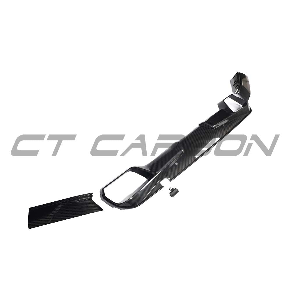 BMW F96 X6M 2020-2023 CARBON FIBRE DIFFUSER - V2
