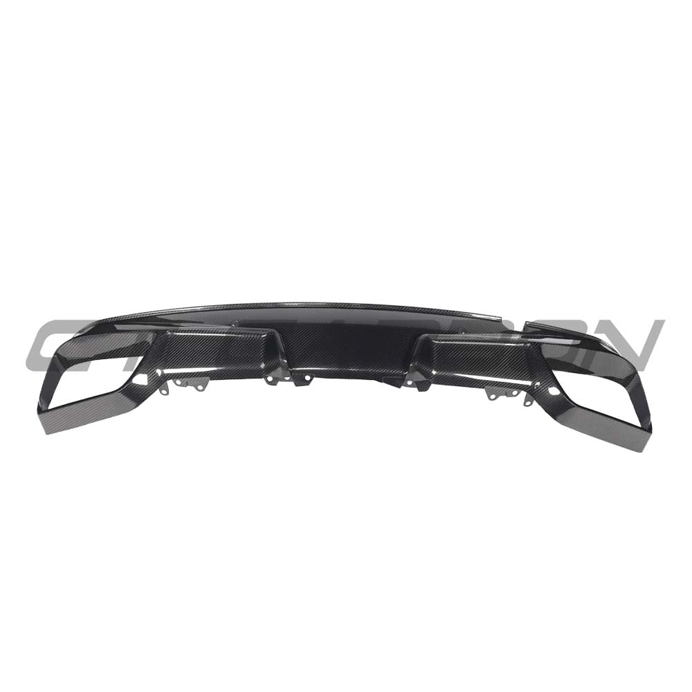 BMW F96 X6M 2020-2023 CARBON FIBRE DIFFUSER - V2