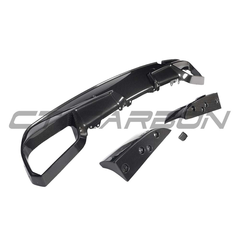 BMW F96 X6M 2020-2023 CARBON FIBRE DIFFUSER - V2