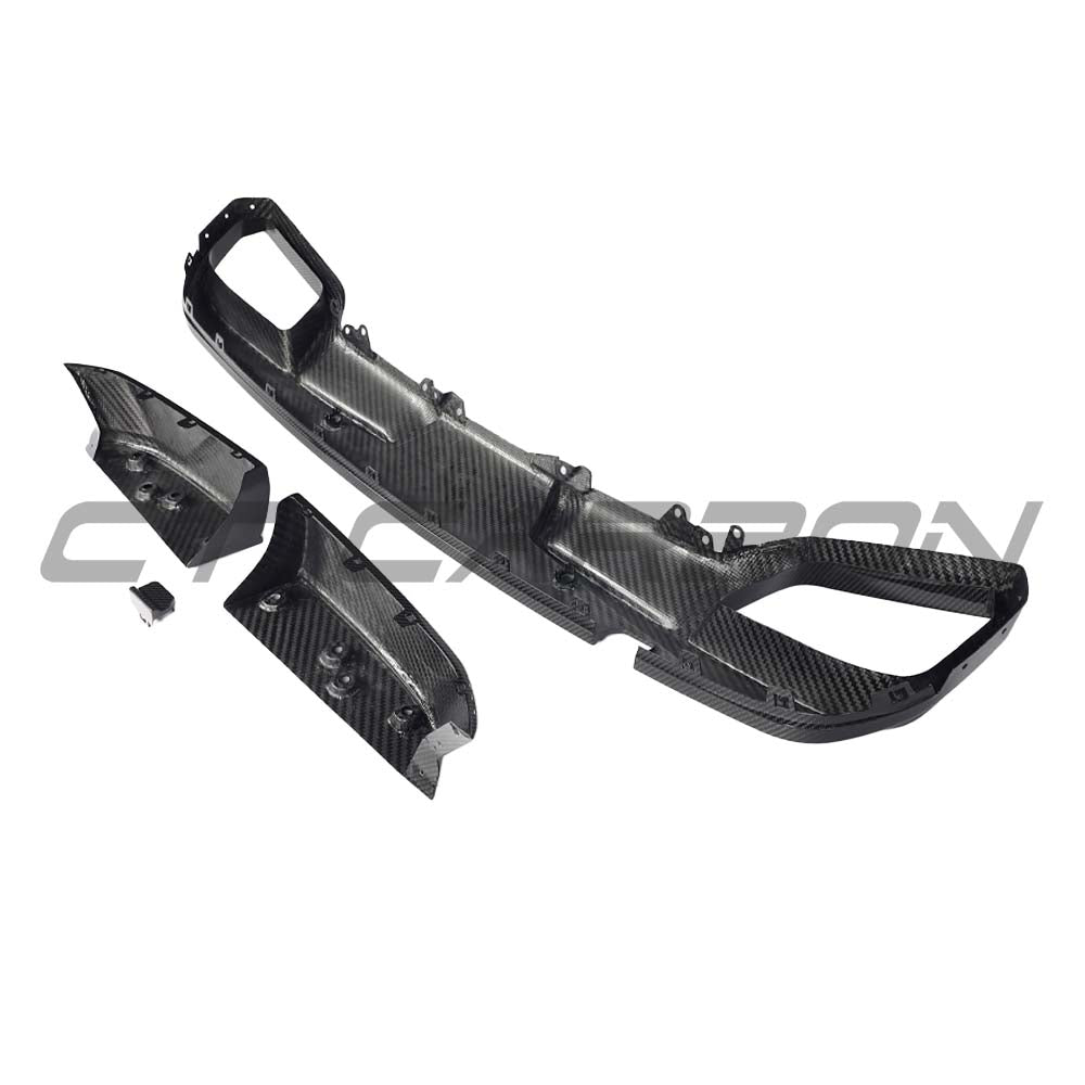 BMW F96 X6M 2020-2023 CARBON FIBRE DIFFUSER - V2