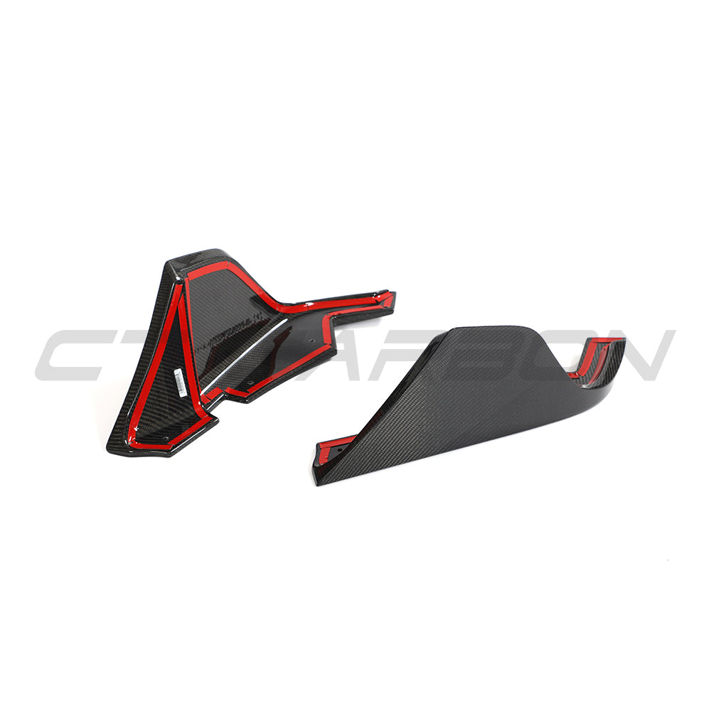 TOYOTA SUPRA 2019+ A90 CARBON FIBRE REAR BUMPER CORNERS