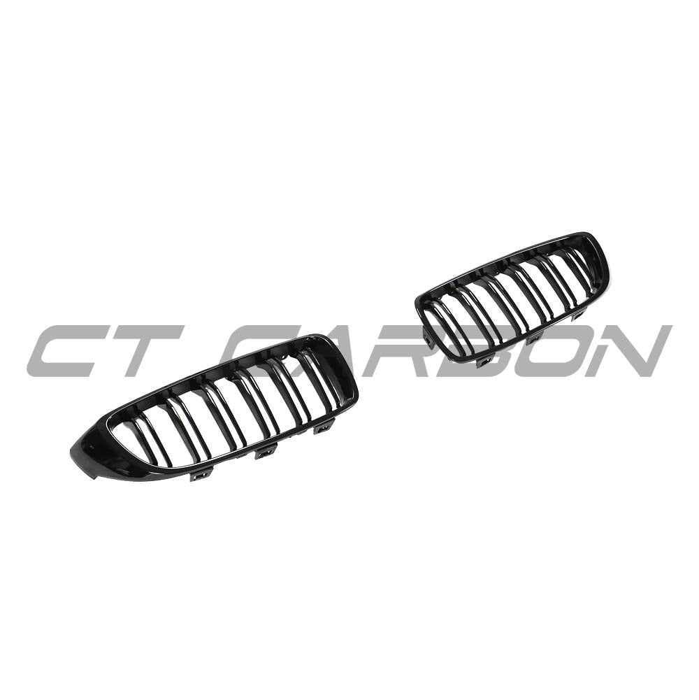 BMW M4 F82 / F83 & F32/F33/F36 4 SERIES DOUBLE SLAT BLACK GRILLES