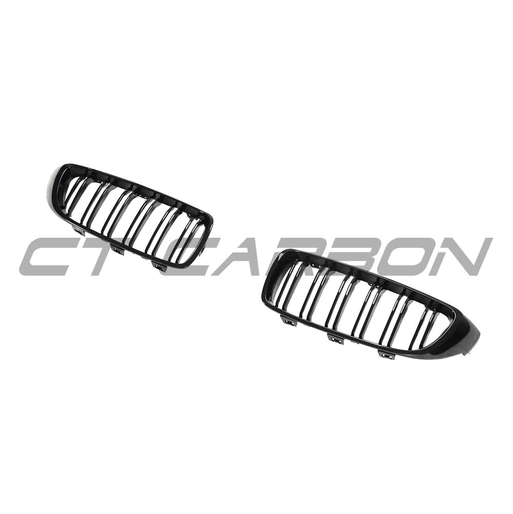 BMW M4 F82 / F83 & F32/F33/F36 4 SERIES DOUBLE SLAT BLACK GRILLES