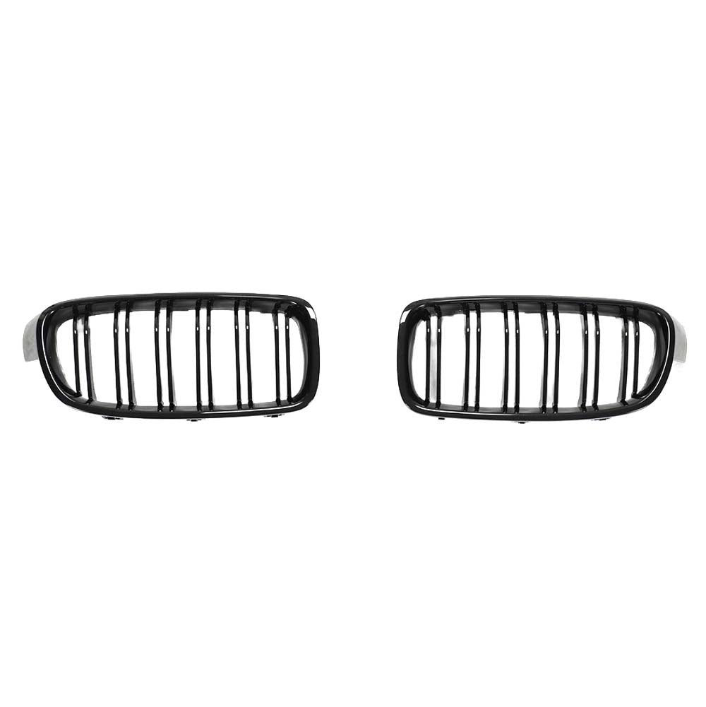 BMW F30/F31 3 SERIES BLACK DOUBLE SLAT GRILLES