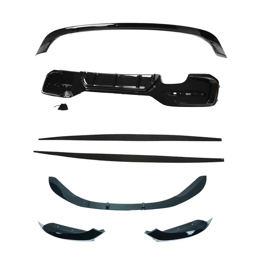 BMW F20/F21 1 SERIES LCI TWIN LEFT GLOSS BLACK KIT - V4