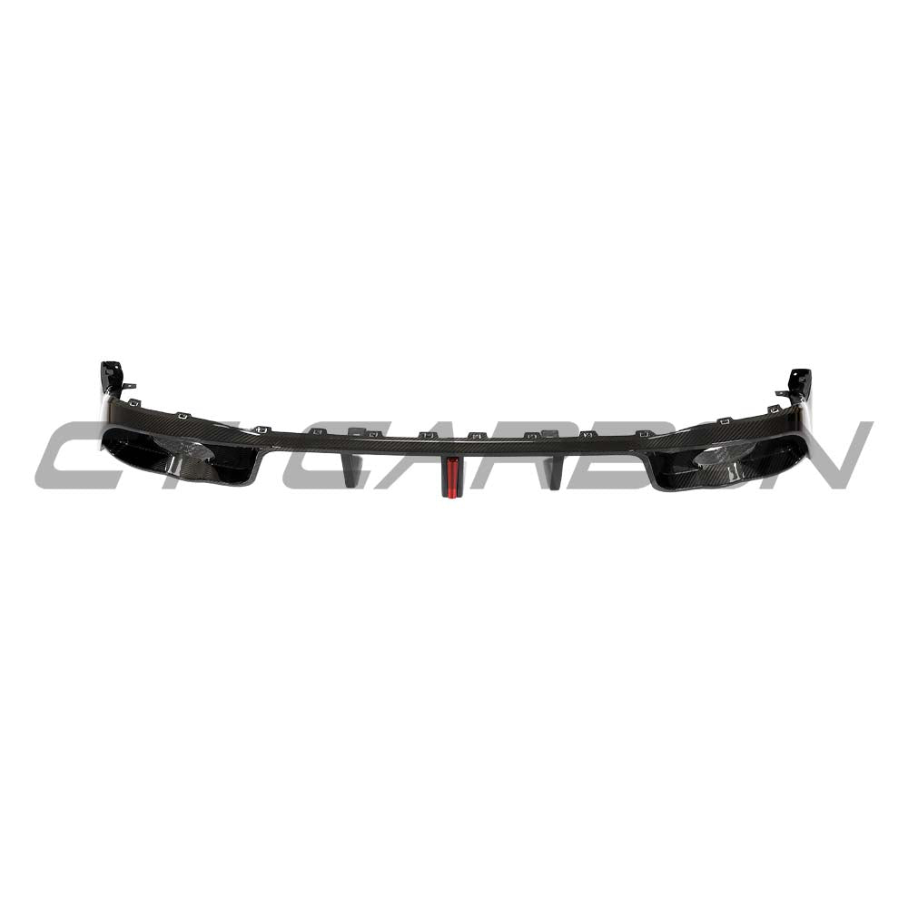 VOLKSWAGEN GOLF MK8/8.5 GTI/GTD 2021+ CARBON FIBRE DIFFUSER WITH LED