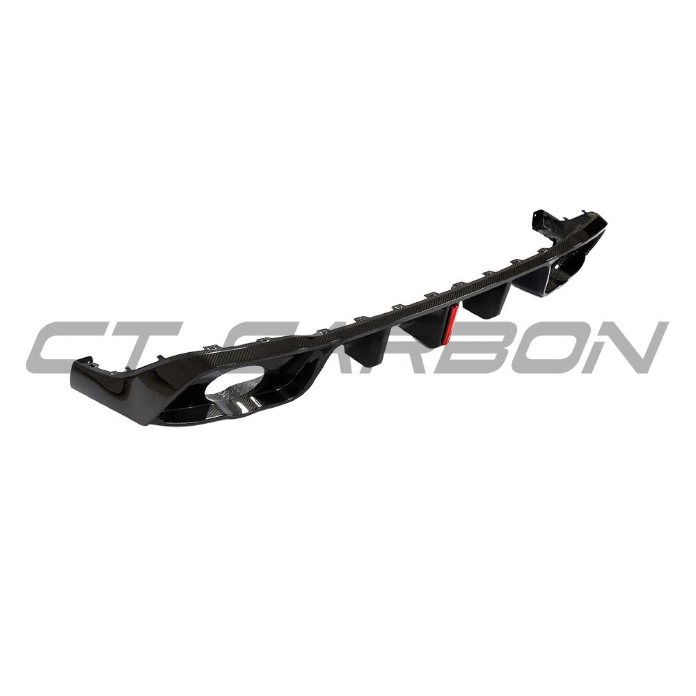 VOLKSWAGEN GOLF MK8/8.5 GTI/GTD 2021+ CARBON FIBRE DIFFUSER WITH LED