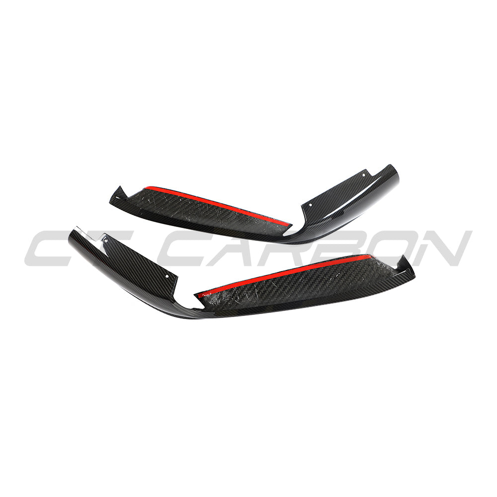 PORSCHE 992 CARRERA 2018-2024 CARBON FIBRE CORNER SPLITTERS