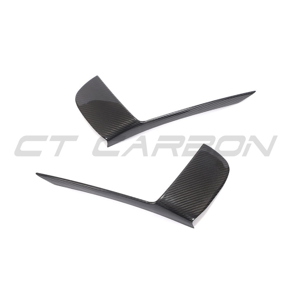PORSCHE 911 991.2 GT3RS 2018-2020 CARBON FIBRE FRONT BUMPER TRIM COVERS