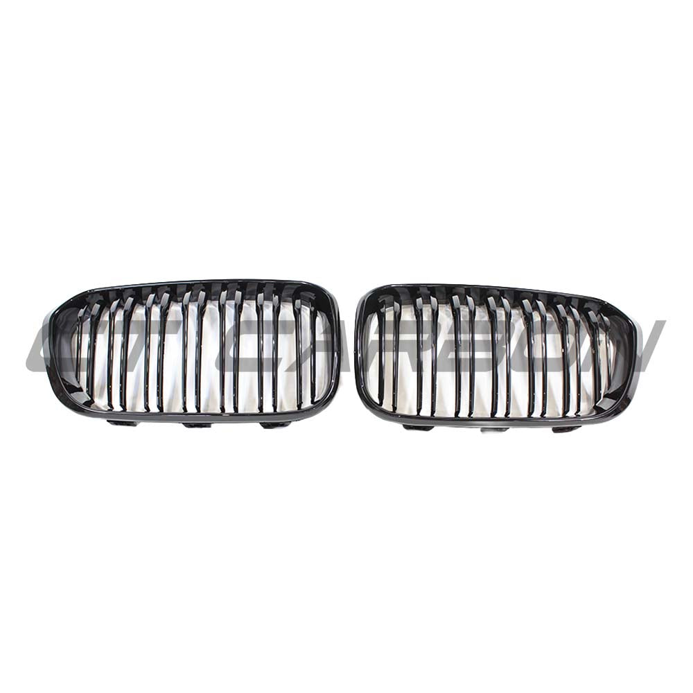 BMW F20 1 SERIES LCI DOUBLE SLAT GLOSS BLACK GRILLES