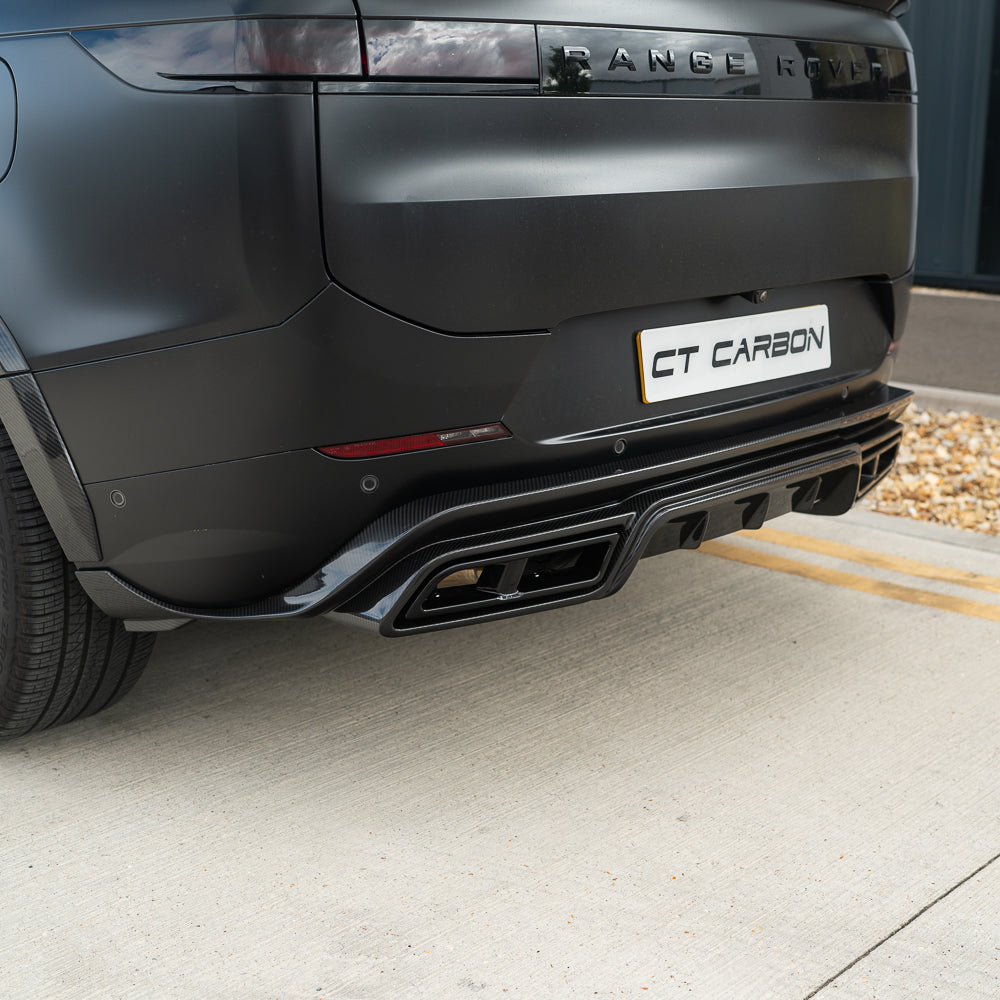 RANGE ROVER SPORT L461 2023+ CARBON FIBRE DIFFUSER AND TIPS - CT DESIGN