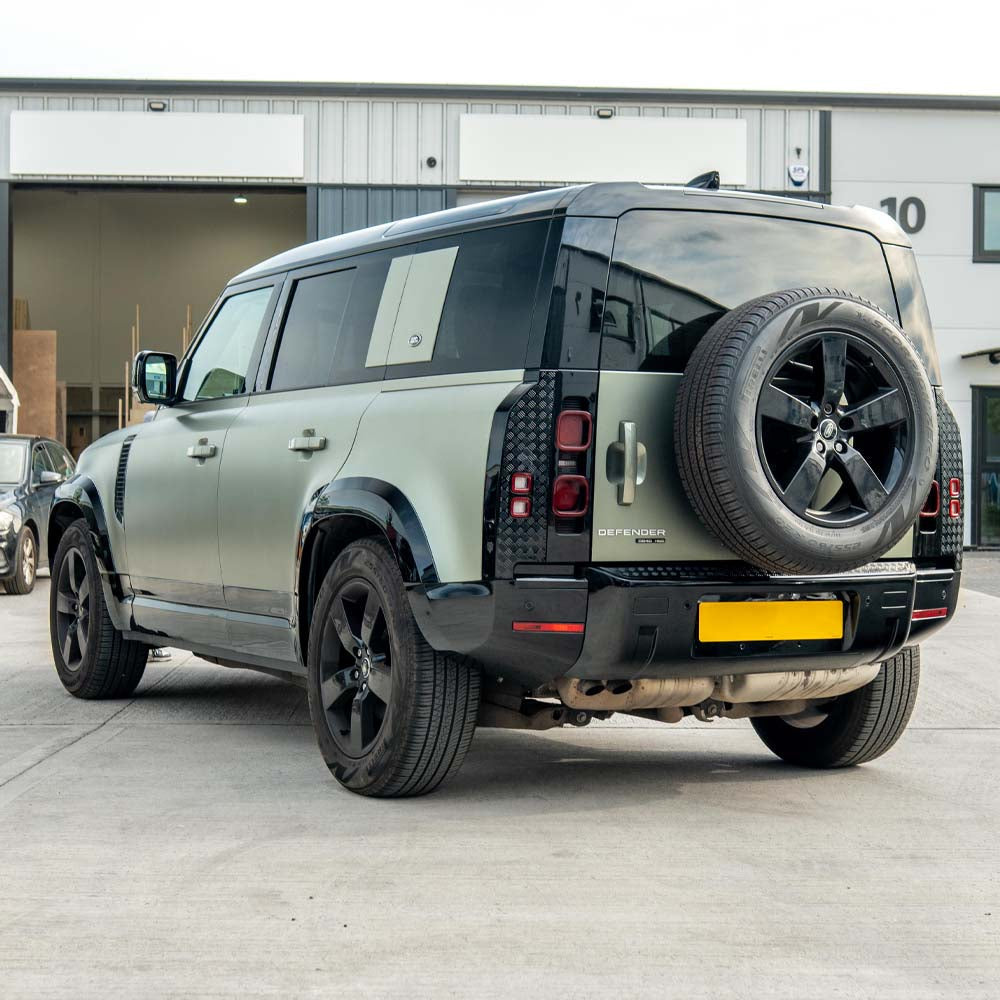 LAND ROVER DEFENDER L663 110 GLOSS BLACK ANTI SCRATCH TRIM SET