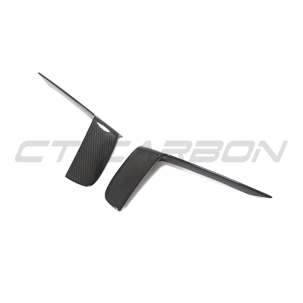 PORSCHE 911 991.2 GT3RS 2018-2020 CARBON FIBRE FRONT BUMPER TRIM COVERS