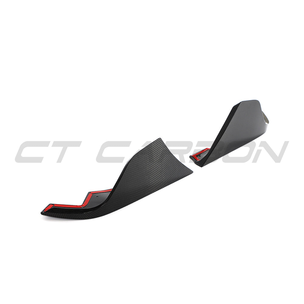 TOYOTA SUPRA 2019+ A90 CARBON FIBRE REAR BUMPER CORNERS