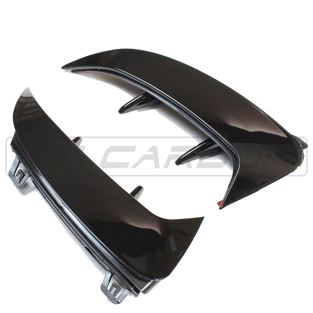 MERCEDES A-CLASS A35 W177 2018+ GLOSS BLACK REAR BUMPER CORNERS