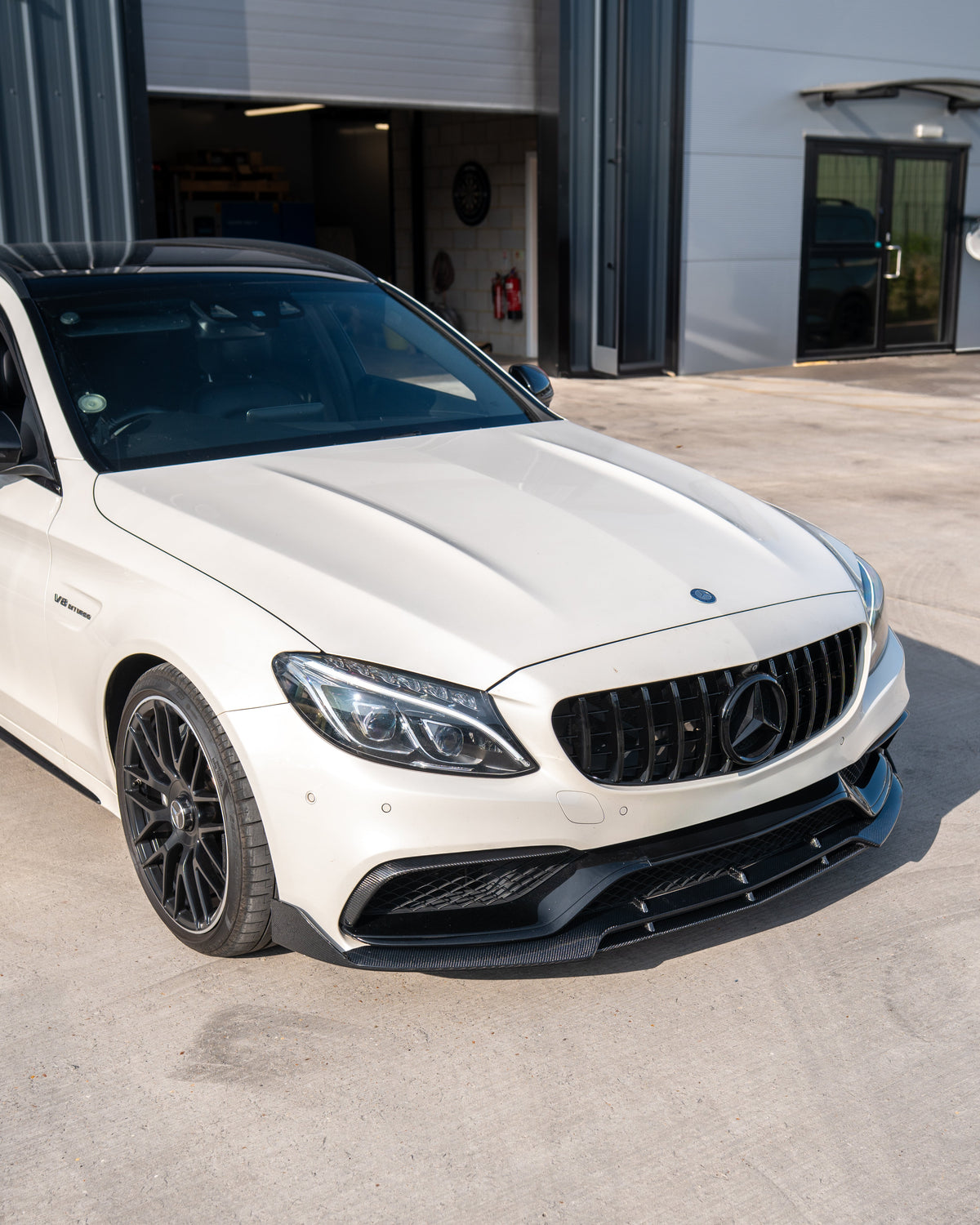 MERCEDES C63 W205 SALOON/ESTATE CARBON FIBRE SPLITTER - V1