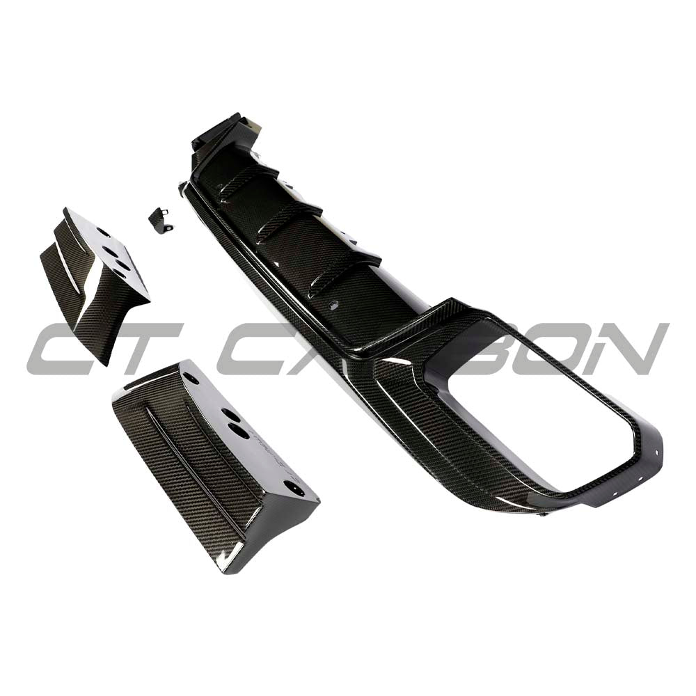BMW F95/F96 X5M/X6M LCI 2023+ CARBON FIBRE DIFFUSER - CT DESIGN