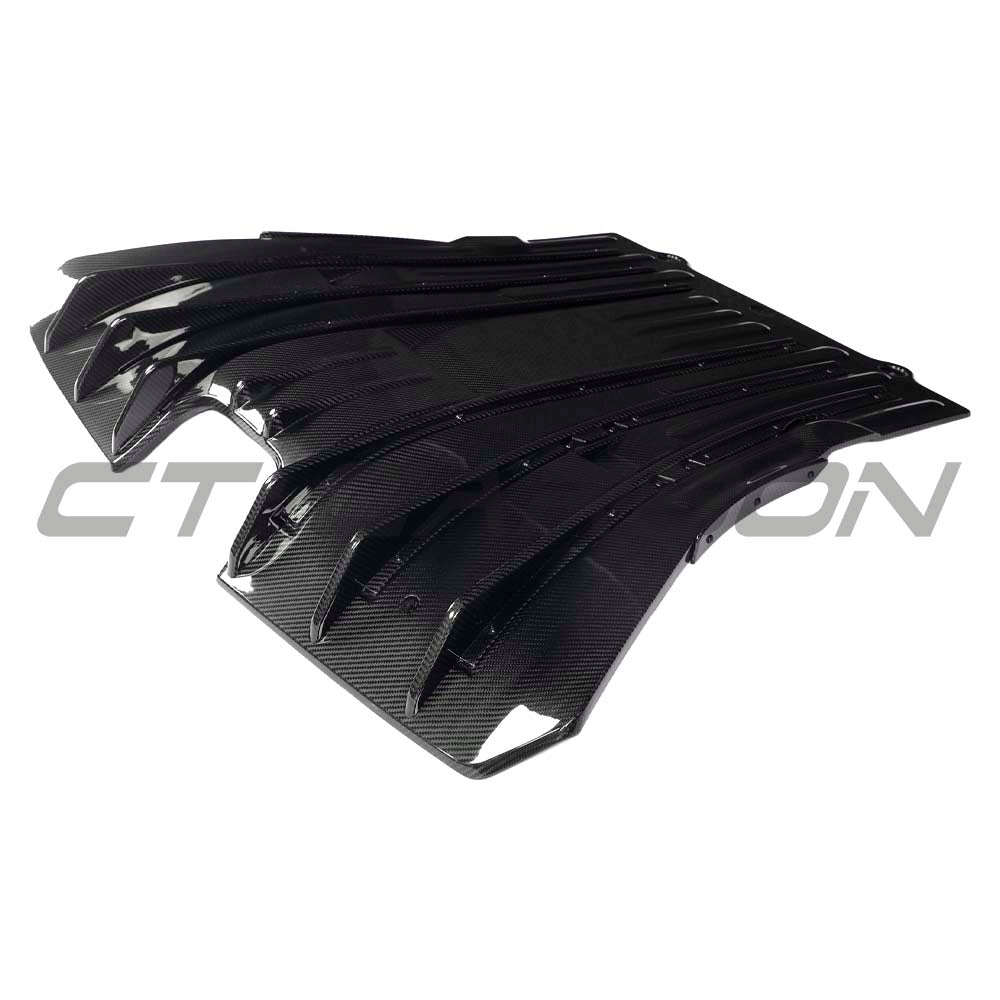 PORSCHE 911 992.1 & 992.2 GT3/GT3 RS & GT3 TOURING 2022-2024 CARBON FIBRE DIFFUSER - CT DESIGN