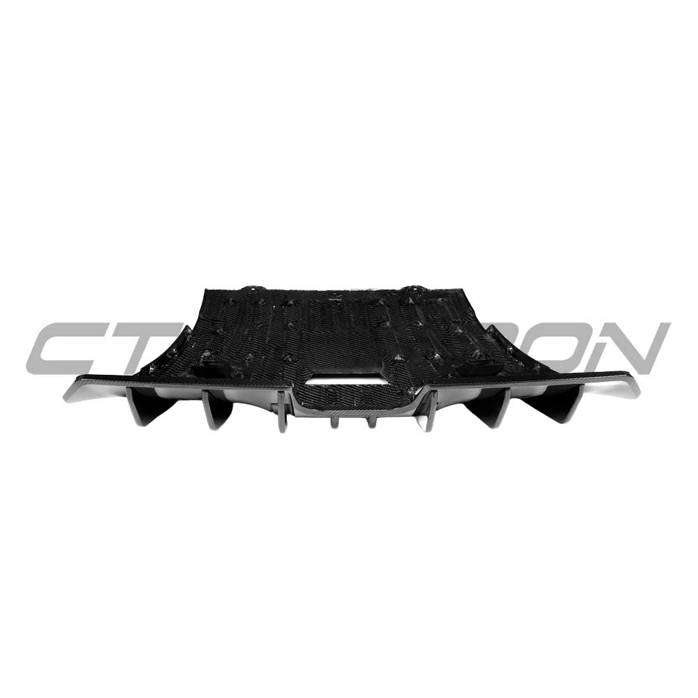 PORSCHE 911 992.1 & 992.2 GT3/GT3 RS & GT3 TOURING 2022-2024 CARBON FIBRE DIFFUSER - CT DESIGN