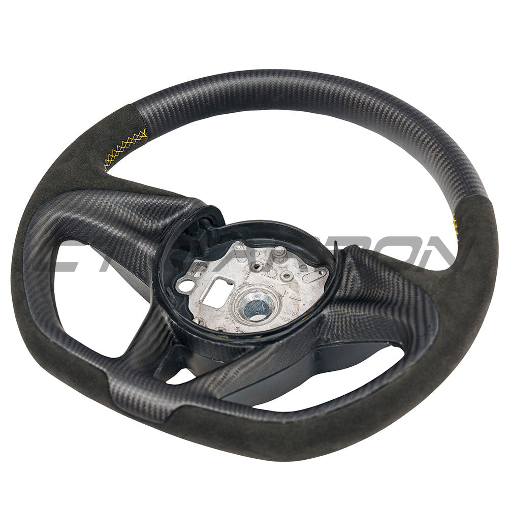 MCLAREN CARBON FIBRE & ALCANTARA CUSTOM STEERING WHEEL