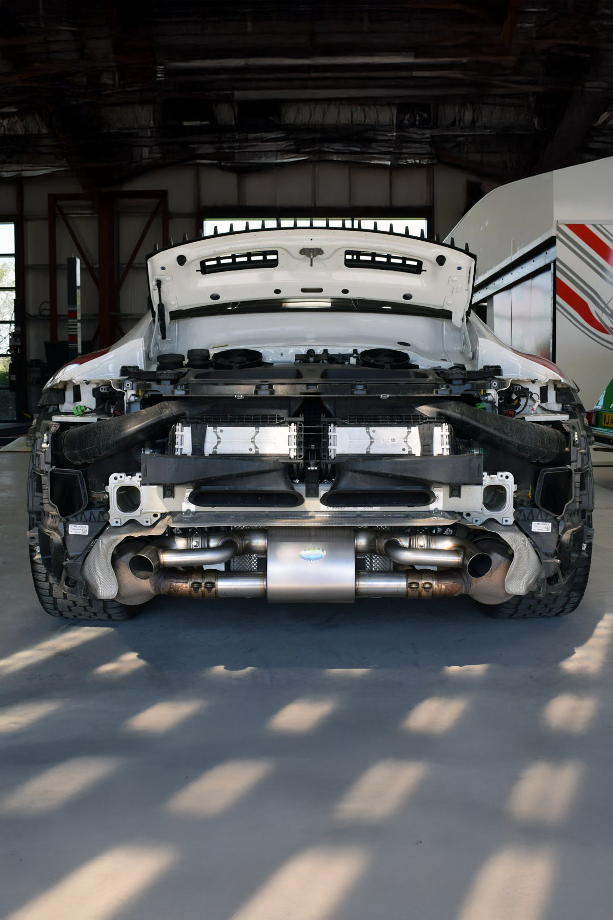 Porsche 911 992 Dakar Quicksilver Titan Sport Exhaust With Sound Architect