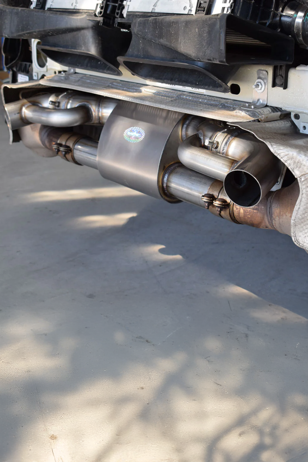 Porsche 911 992 Dakar Quicksilver Titan Sport Exhaust With Sound Architect