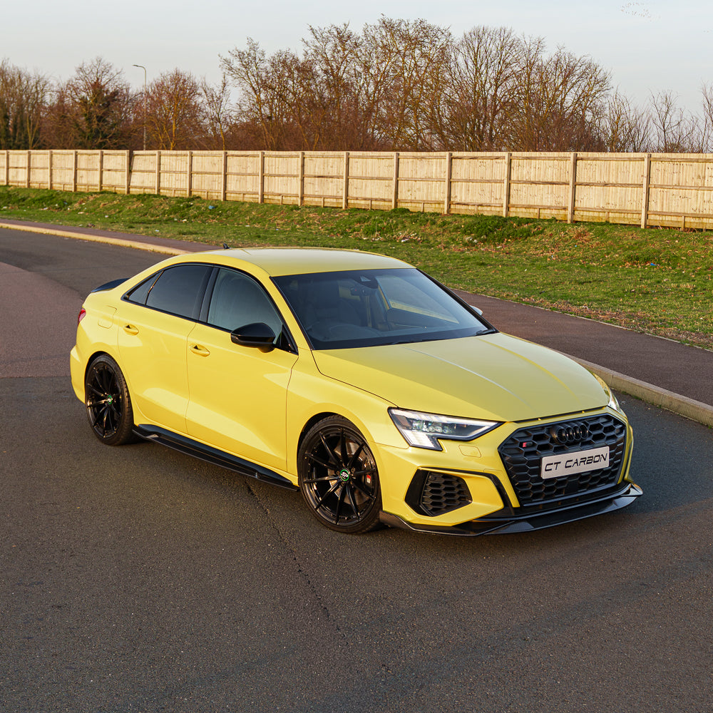 AUDI A3 S-LINE & S3 8Y 2020+ CARBON FIBRE SIDE SKIRTS - CT DESIGN