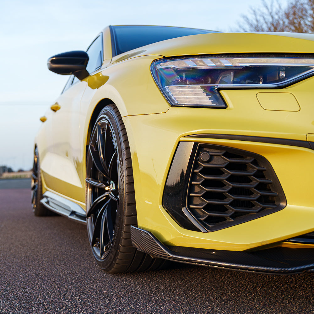 AUDI A3 S-LINE & S3 8Y 2020+ CARBON FIBRE SPLITTER - CT DESIGN