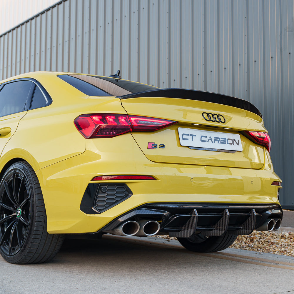 AUDI A3 S-LINE & S3 8Y 2020+ CARBON FIBRE DIFFUSER - CT DESIGN