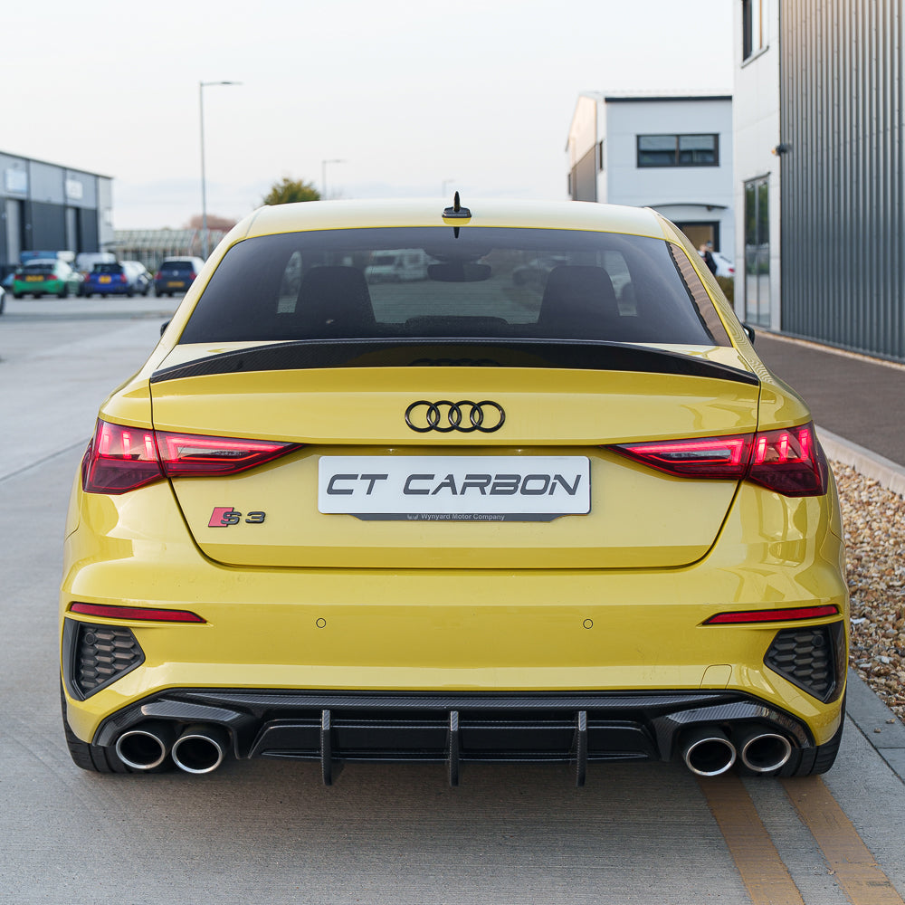 AUDI A3 S-LINE & S3 8Y 2020+ CARBON FIBRE DIFFUSER - CT DESIGN