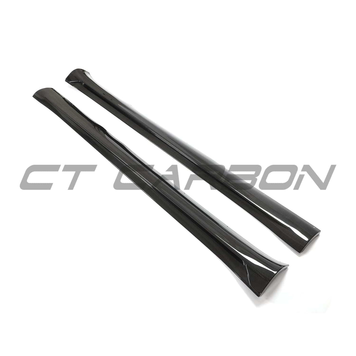 TESLA MODEL Y MK1 2020-2025 CARBON FIBRE SIDE SKIRTS