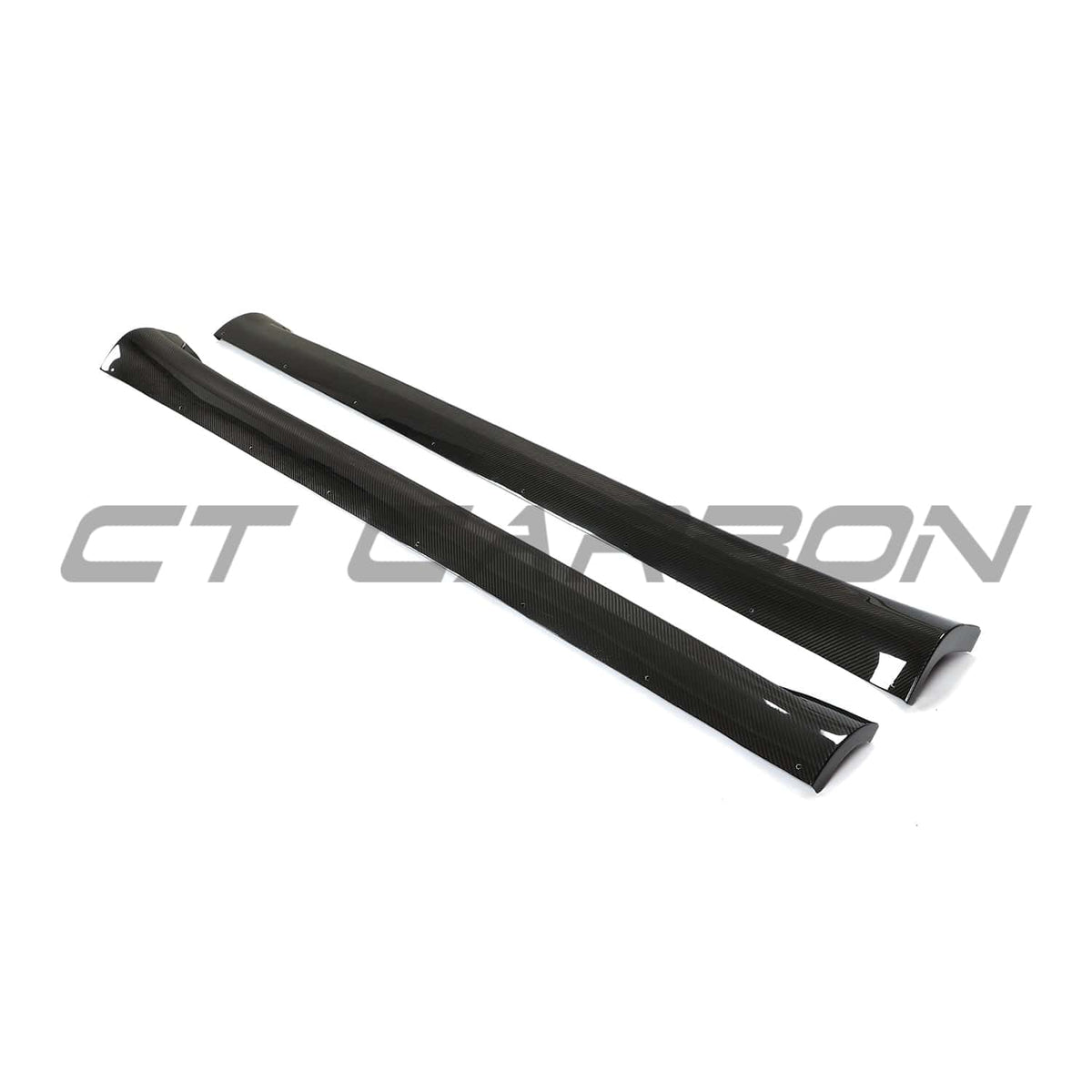 TESLA MODEL Y MK1 2020-2025 CARBON FIBRE SIDE SKIRTS