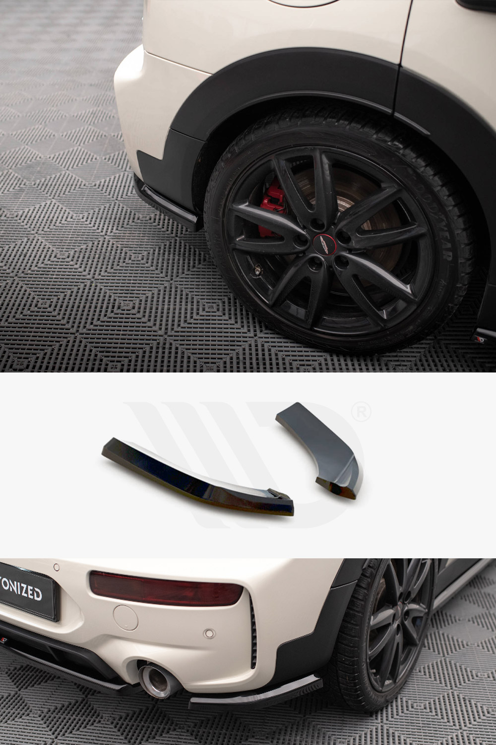 Mini F54 Clubman JCW 306 Maxton Design Rear Side Splitters