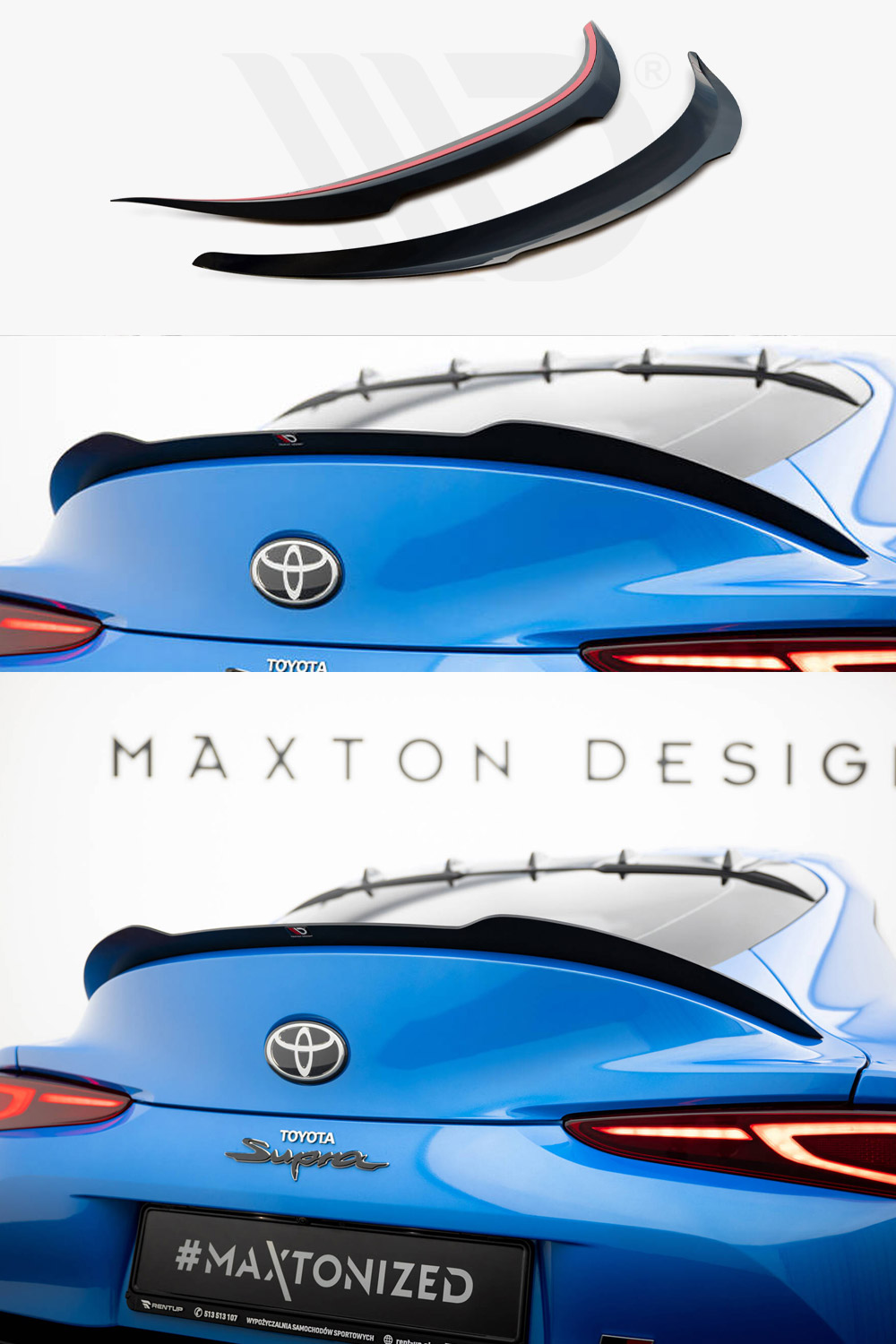 Toyota A90 Supra Maxton Design Spoiler Cap