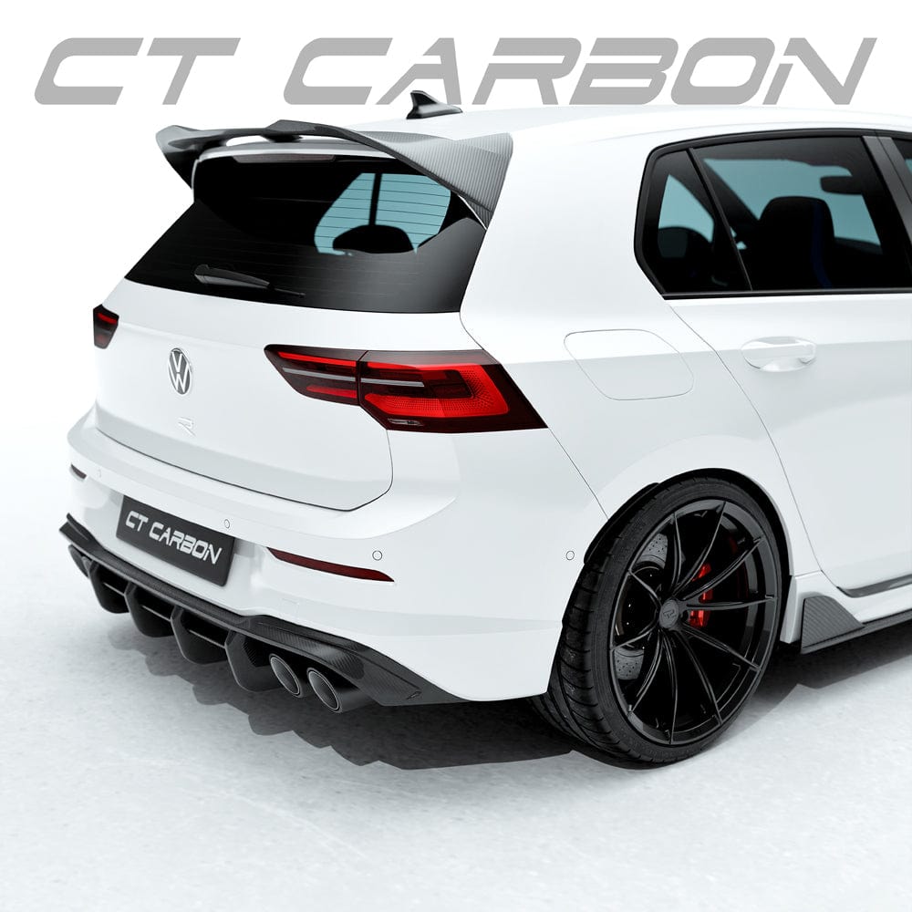 VW GOLF MK8/MK8.5 R/CS 2020+ CARBON FIBRE DIFFUSER - CT DESIGN