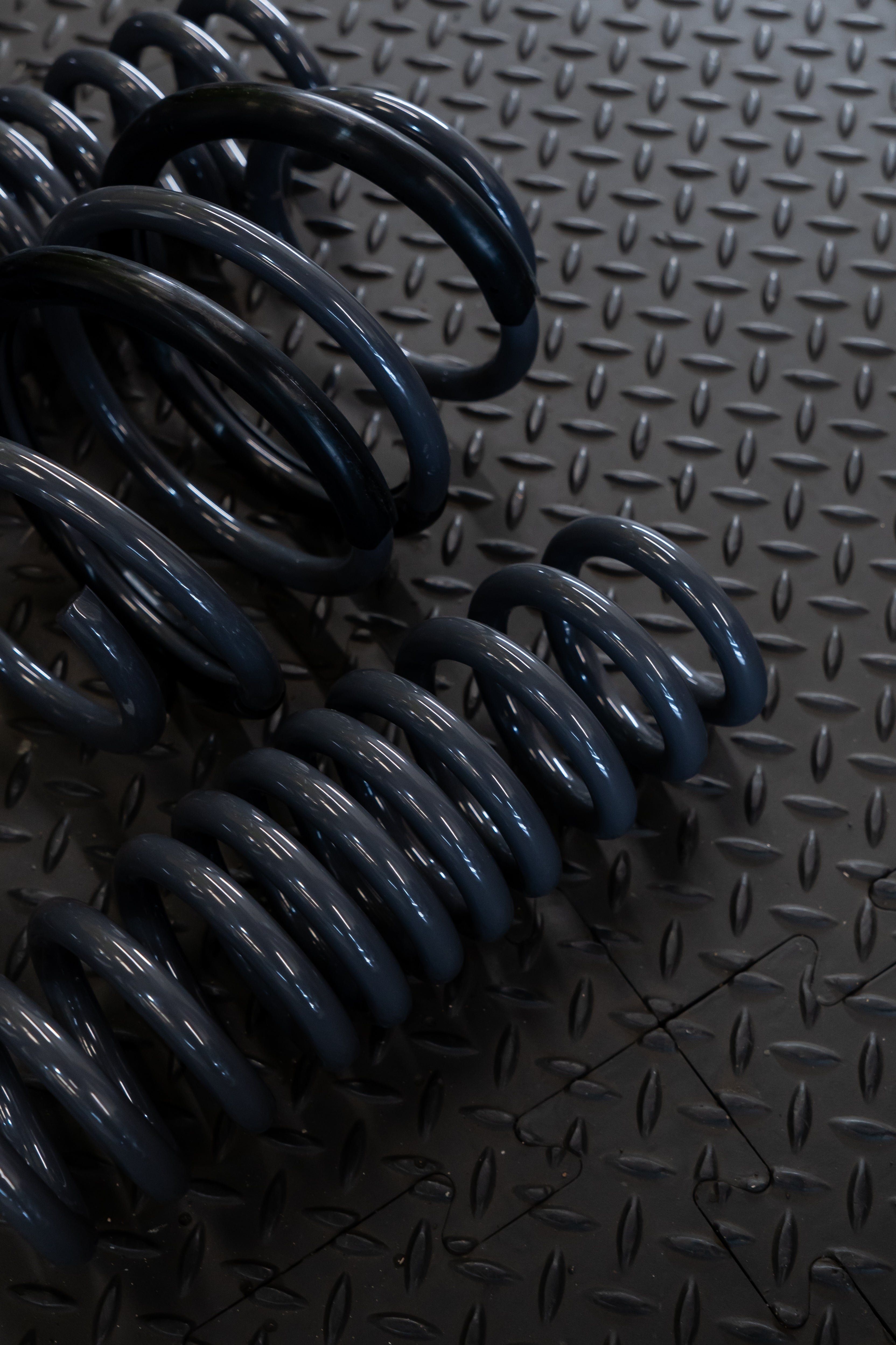 Close-up of Motech stance springs 