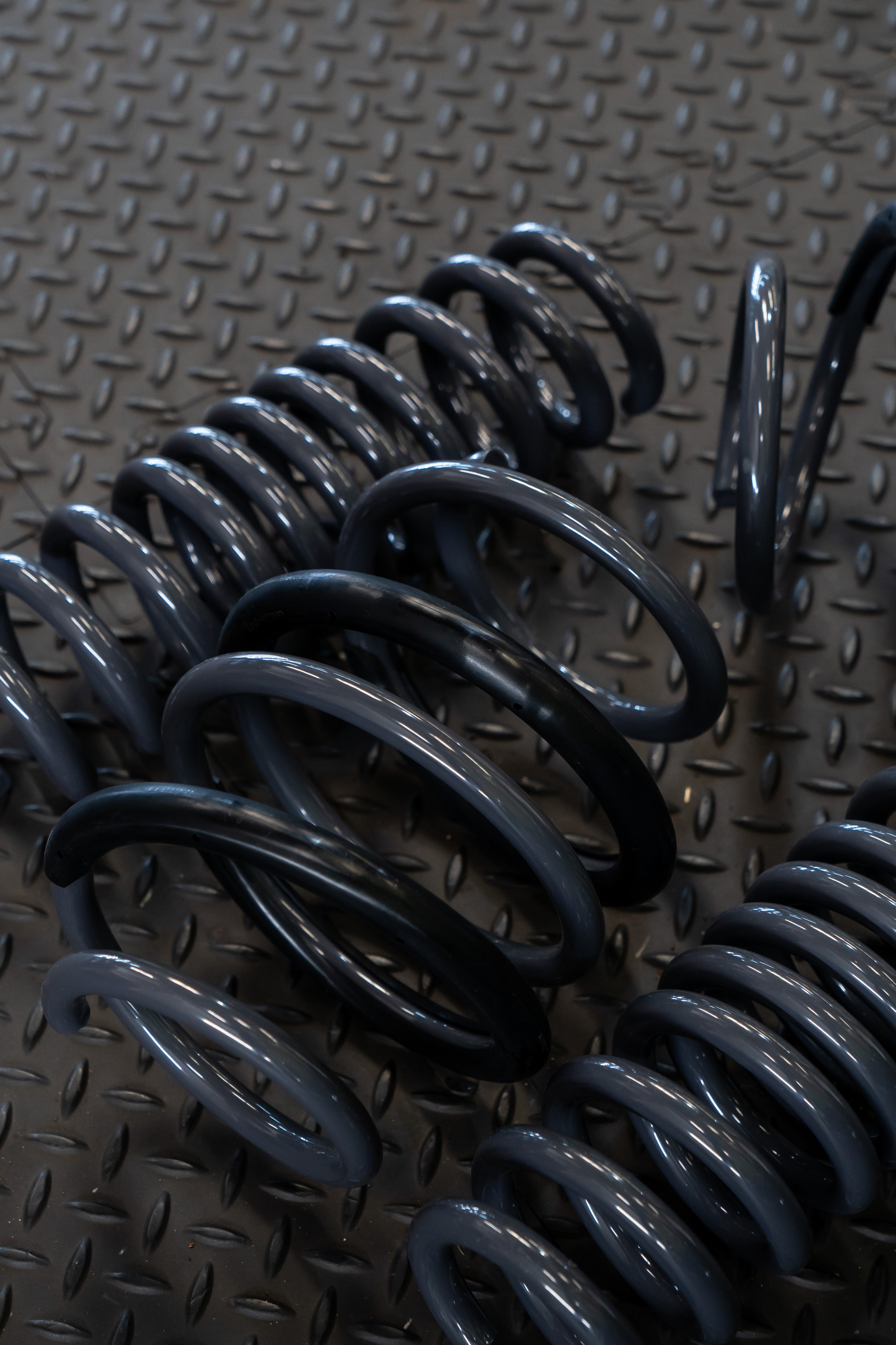 Close-up of Motech stance springs