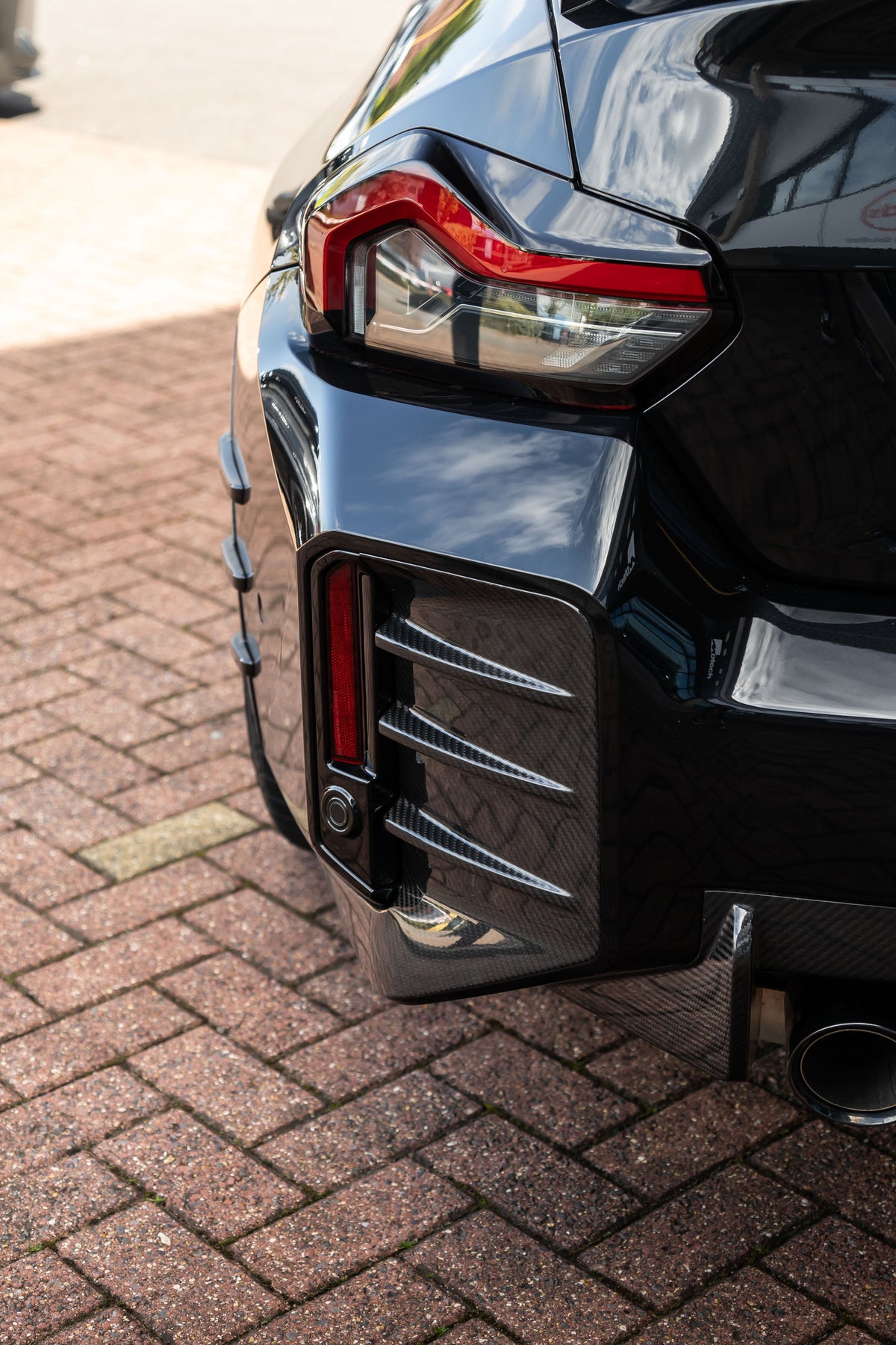 BMW M2 G87 M Performance Style Carbon Rear Bumper Trims