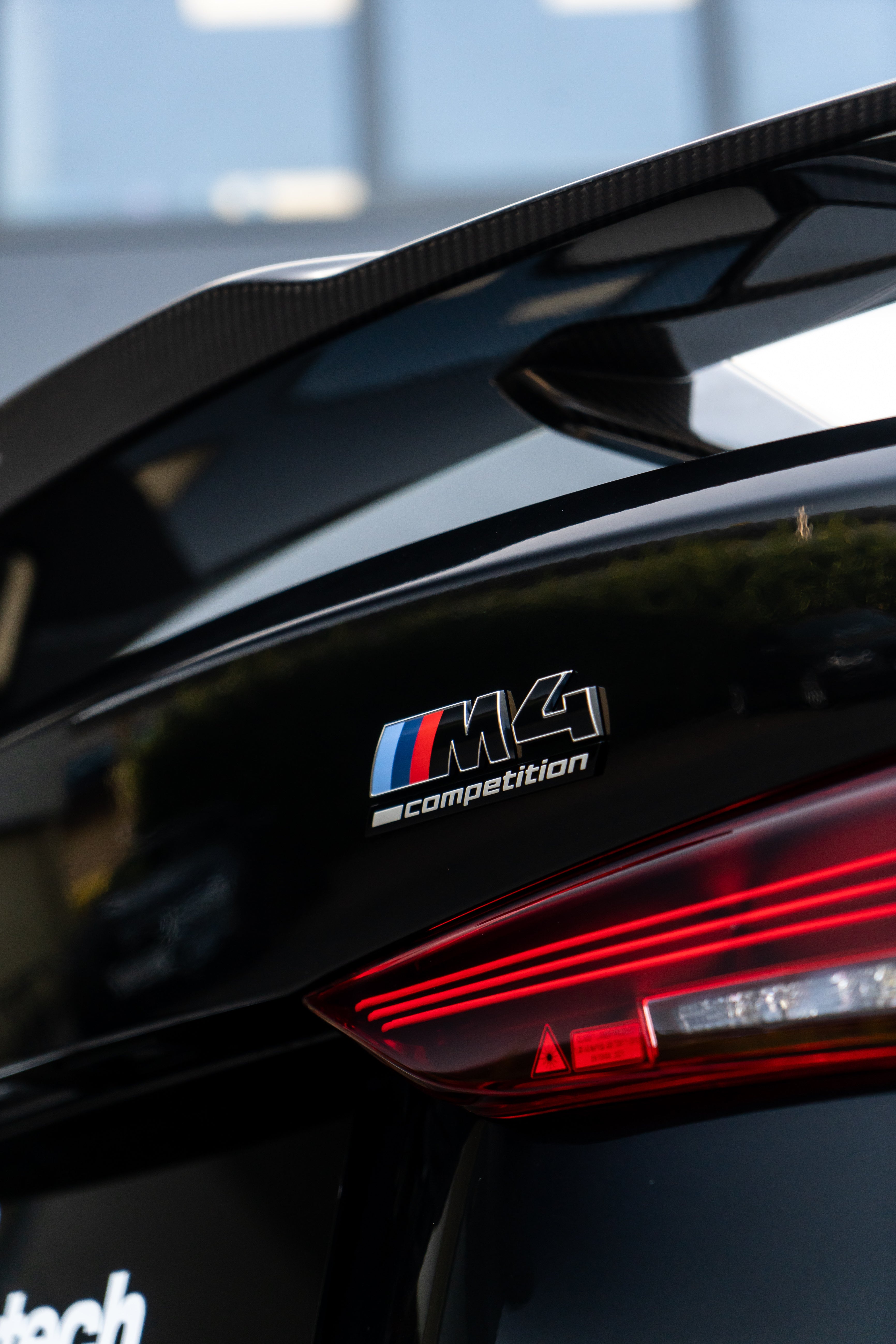 BMW Genuine M4 Competition LCI Gloss Black Rear Badge