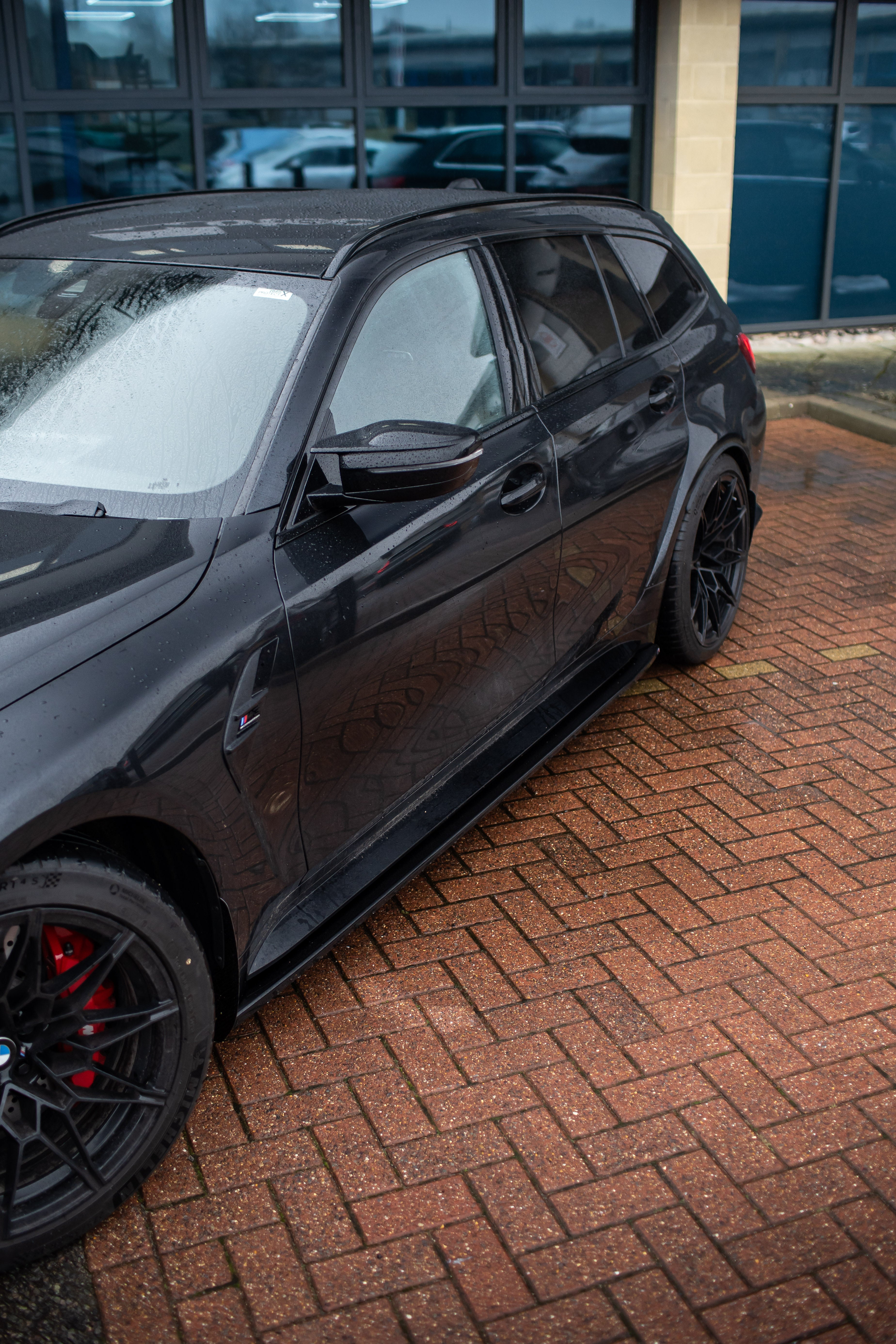 BMW G80 M3 Competition Maxton Design Gloss Black Side Skirts
