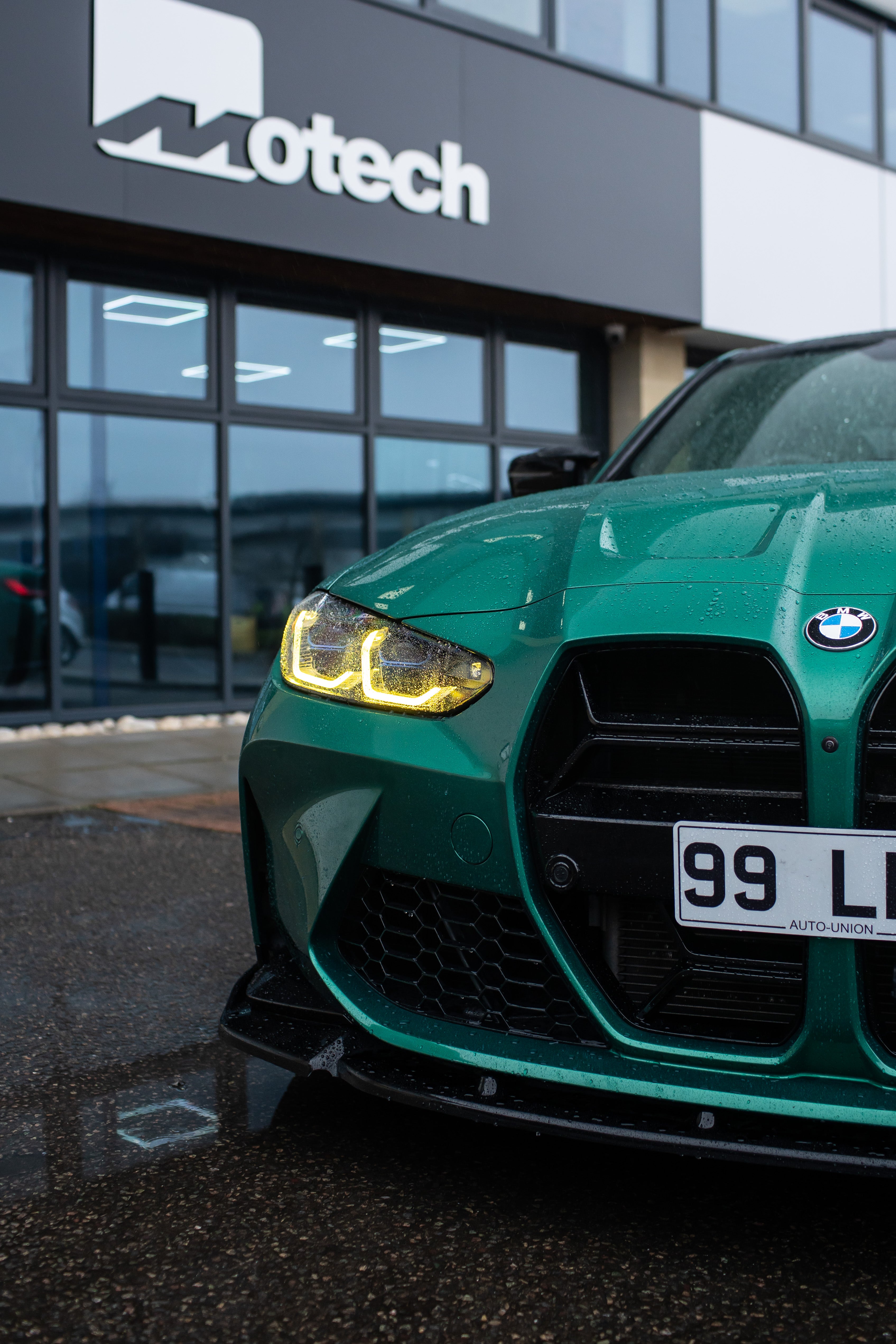 BMW G80 M3 Competition Maxton Design Gloss Black Front Splitter