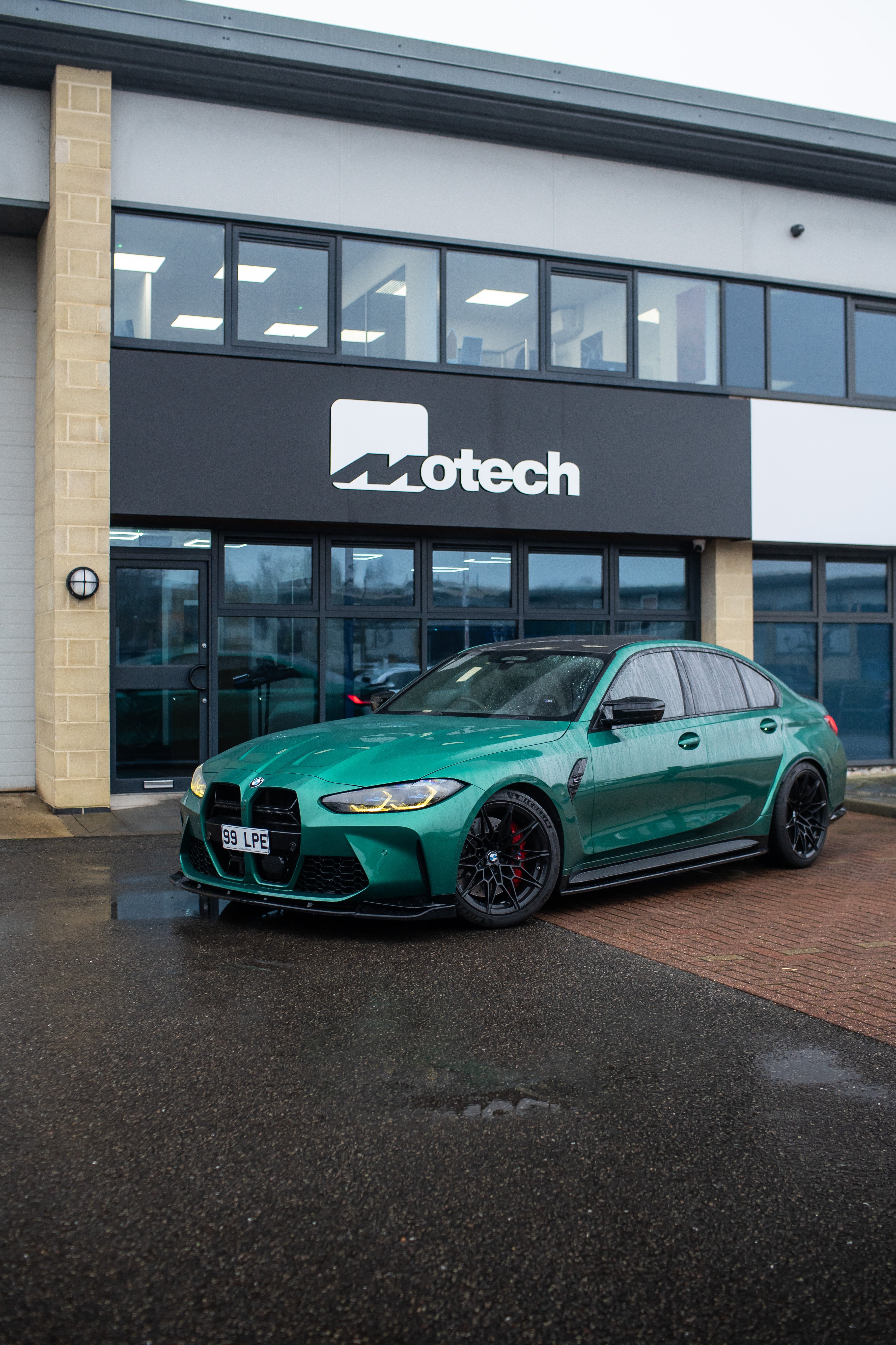 BMW G81 M3 Competition Maxton Design Gloss Black Side Skirts