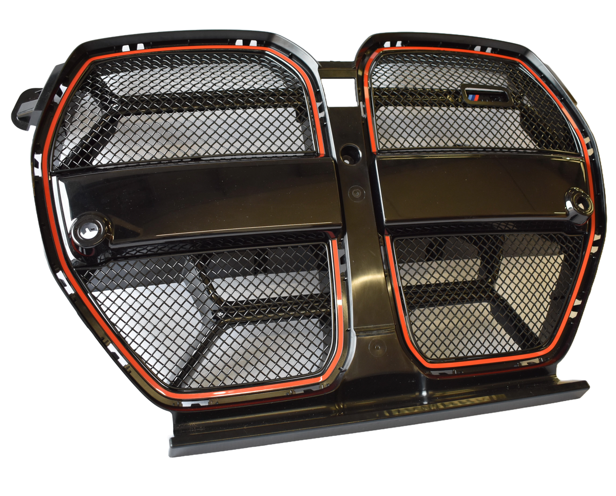 BMW M3 M4 G8X CS Zunsport Black Front Mesh Grille Set - image 1