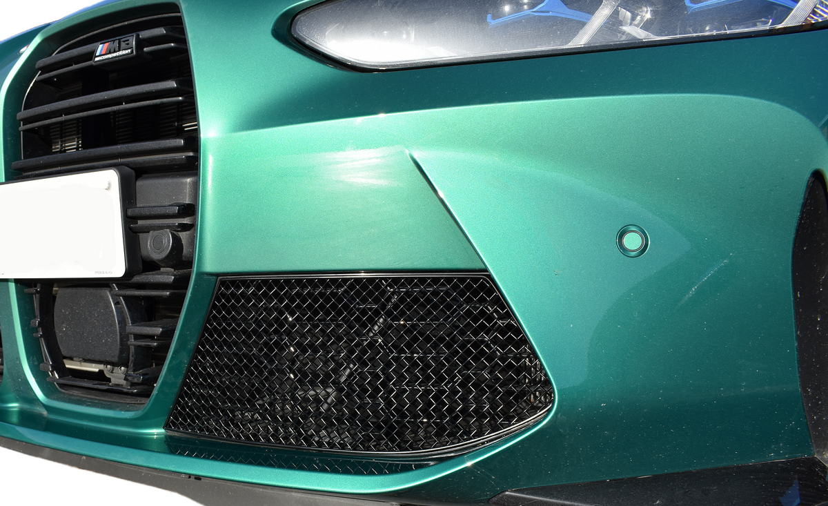 BMW M3 G80 Competition xDrive Zunsport Black Outer Front Mesh Grille Set - image 1